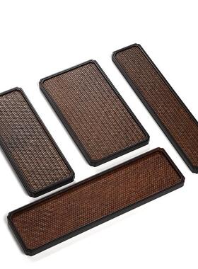 重竹干台席面宋席竹茶盘手工OOF祥云型泡复古托创意茶家用壶垫