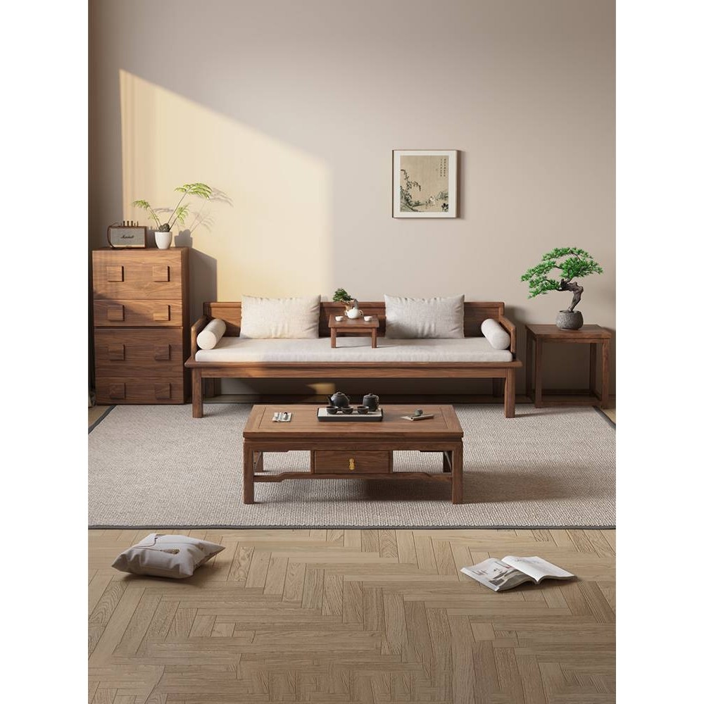 ?宋式美学南美胡桃木实木罗汉床新中式小户型客厅推拉两用沙发床,玩具/童车/益智/积木/模型,垂直悬浮玩具,淘宝优惠券,粉丝福利购,淘宝优惠卷