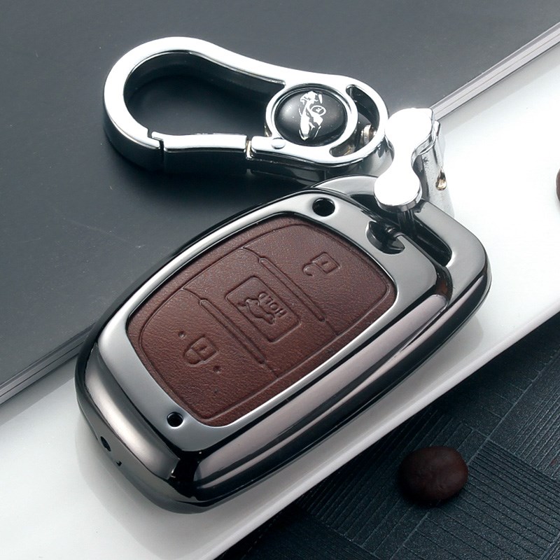 专用北京现代领动钥匙套 名图ix35新途胜朗动ix25钥匙包壳扣 现代