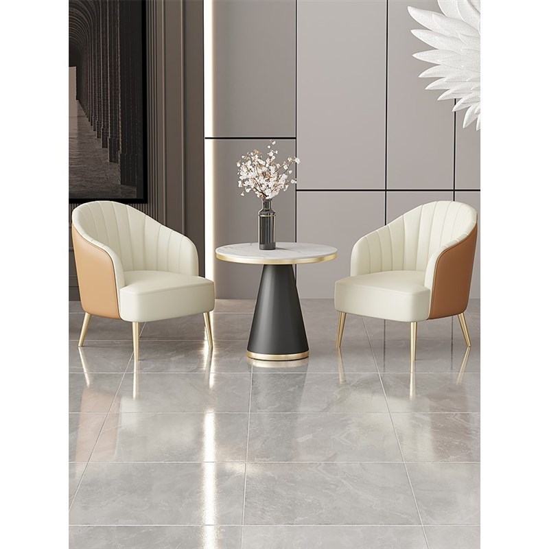 商务洽谈休闲会客沙发椅现代简约办公室休息区热销卡座咖啡厅