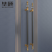 欧式 大拉手高档水晶不锈钢玻璃门拉手实木门把手极简加厚大门拉手