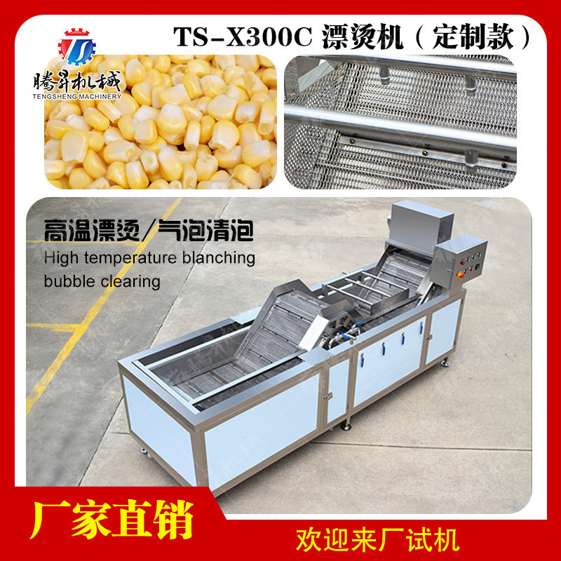 不锈钢果蔬漂烫机 秋葵杀青护色漂烫机 全自动藕片蒸煮漂烫清洗机