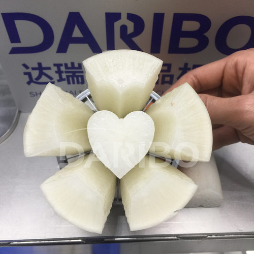 L商用胡萝卜片梅花片挤压机大产量 气动压花型机器槟榔芋头条机器