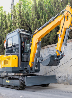 出口欧洲全新HT30三缸小勾机 3吨全地型可封闭驾驶舱履带橡胶挖机