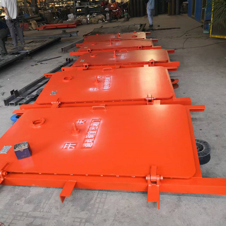 厂家直销煤矿用防火及栅栏两用门 井下密闭门钢质推拉防爆门