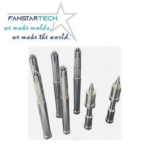 模具配件镶WI筒具模件注司V顶针模来图芯厂制造注塑加.工塑模具工