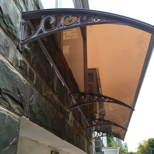 家用屋檐防雨棚窗户阳台防飘雨门头庭院挡雨棚耐力板支架定制雨搭