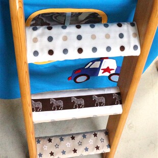 软包儿童床品饰品环保加厚梯子包布软包棉垫室内宝宝红色安全保护