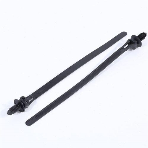 尼龙塑料扎带7.6*150螺纹头杉树型插销式线束捆扎带 汽车线束扎带