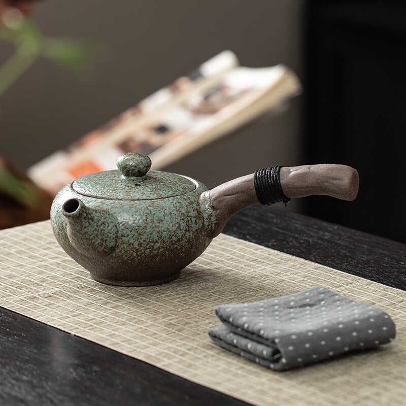 复古风茶壶泡茶家用陶瓷侧把壶西施壶养生壶单壶精致高档功夫茶具