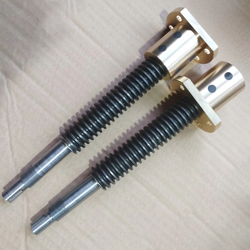 梯形丝杆装30不锈钢石墨铜自润滑螺母粗牙T型定制加工丝杠螺杆
