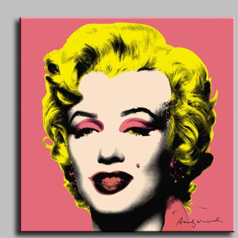 玛丽莲梦露 Andy Warhol 安迪沃霍尔 装饰画波普艺术时尚简约挂画