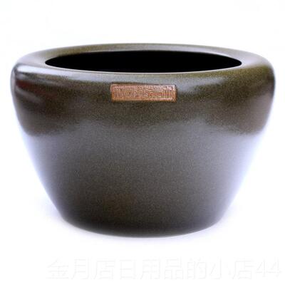 高档包邮德镇瓷陶器鱼景缸养金鱼碗睡莲花盆荷花水大缸乌龟缸号摆