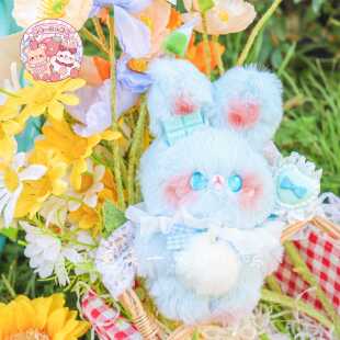 高档原创手作可爱日玩偶绒小毛兔抱偶搭配心情侣少女生礼物马戏团