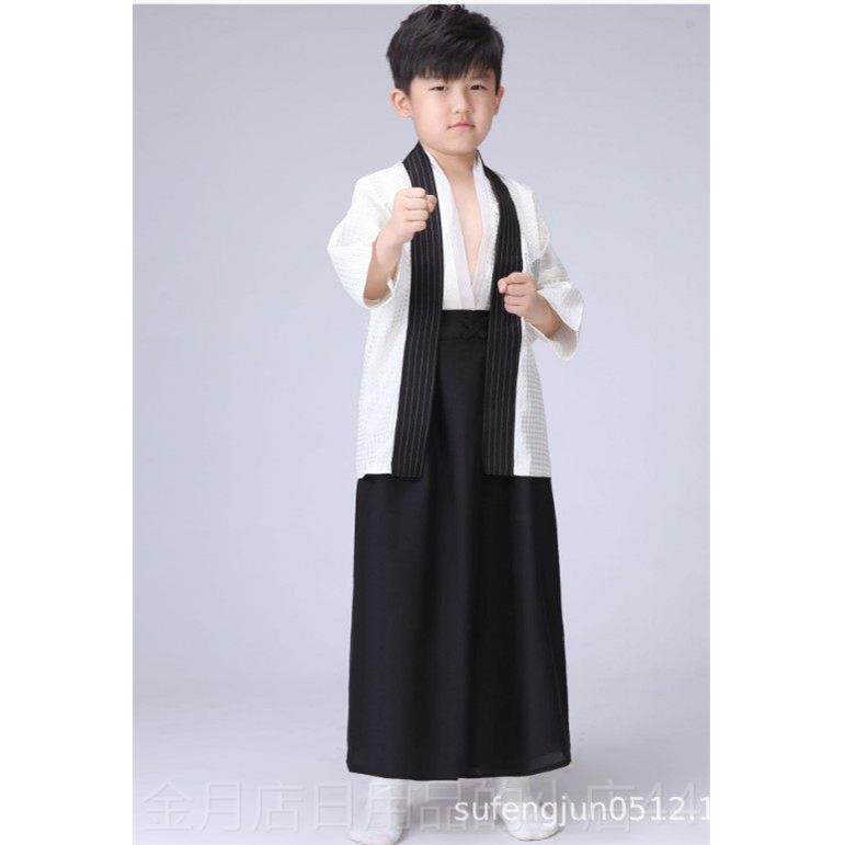 高档装孩男孩日本古儿童和服覆古女万圣学生合唱表演舞蹈表演日本