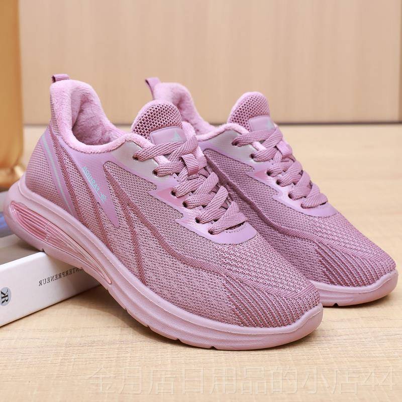 高档季老北布鞋女棉闲鞋京加绒保暖妈妈运动鞋中老年人防滑女士休