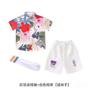 高档国庆儿啦啦队演出幼服儿园花衫小学生童运动会港风复衬古表演