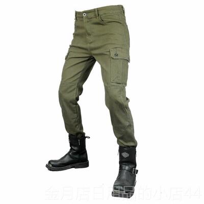 高档行牛仔摩车托车骑工装机车骑行裤防摔哈裤雷防护越野赛夏季男