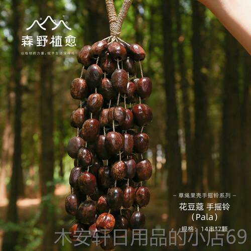 正品森野植愈天然果壳手 摇铃 种子果实器铃铛串音疗乐瑜多拉疗伽