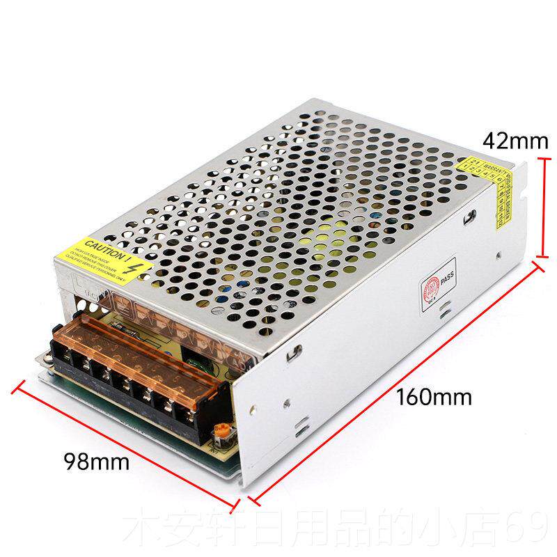正品220转5V12V24V3A压4A5A08.5A1伏0A60W75W100W12W直流开关电源