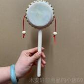 正品 手具工实木拼放接桐木头层水牛皮可啃咬儿童心玩怀 8厘老米式