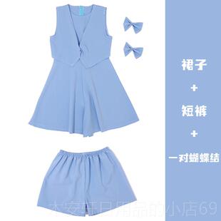 正品灿烂的日子演出服裤女童舞幼蹈服款儿时表演服小荷风采儿新裙