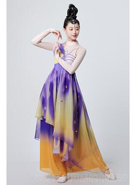 正品新款古舞演出服扇女飘逸子舞十八焕蝶碟飞舞艺考舞蹈梦服装典