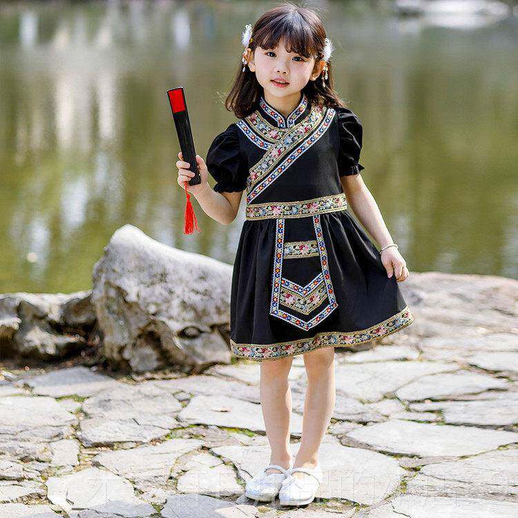 正品儿童表演服装印度服装子民族风格傣族舞蹈男代幼园小学生儿童