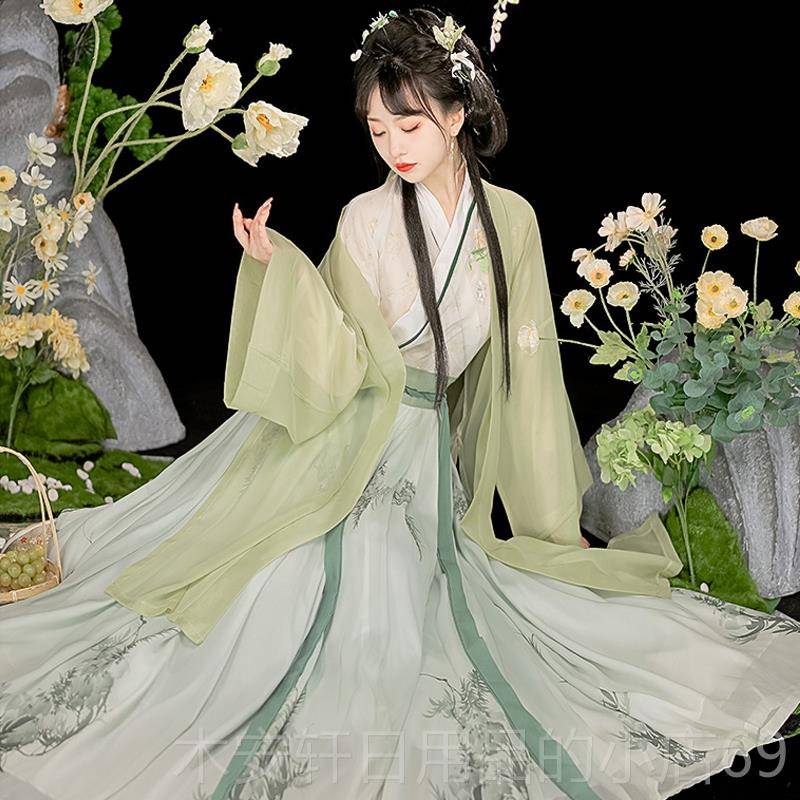 正品制宋女装代古全套整套古筝演出服中国风成人礼宋礼服初中生少图片
