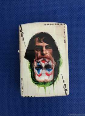 正品头佐罗Z煤ORRO油打火机防彩印小丑半脸像创意打火机彩风送男