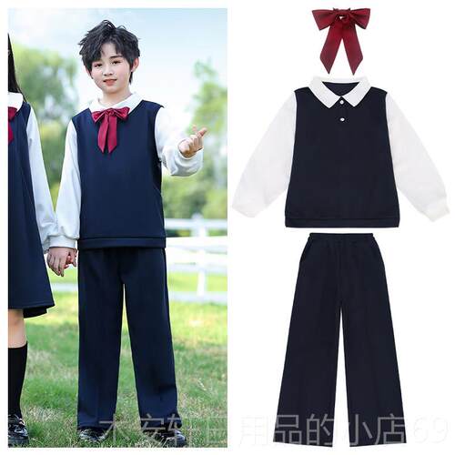 正品儿合童演出服儿幼园男女童歌朗诵表演服唱服园服校服小学生班