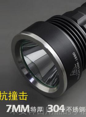 正品PALIG防HT霸光强光手电筒LED可6充电远射照黄光2650探灯T6家