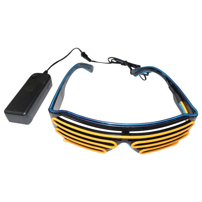 LED发光眼镜百叶窗助威派对酒吧KTV舞台表演礼品助兴气氛用品