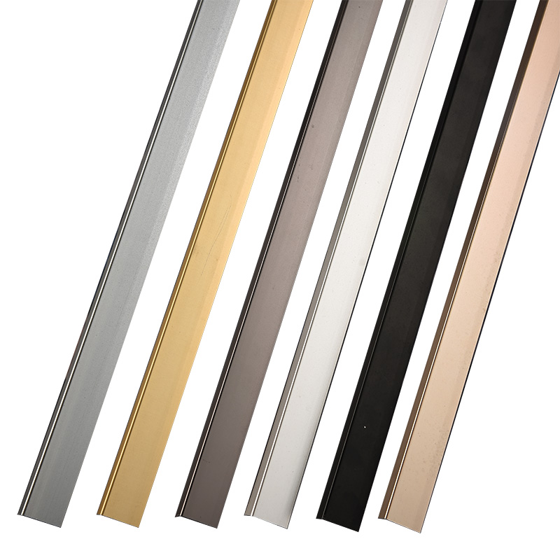 L型铝合金衣柜木地板收边条金属木地板压边条直角装饰线条门压条