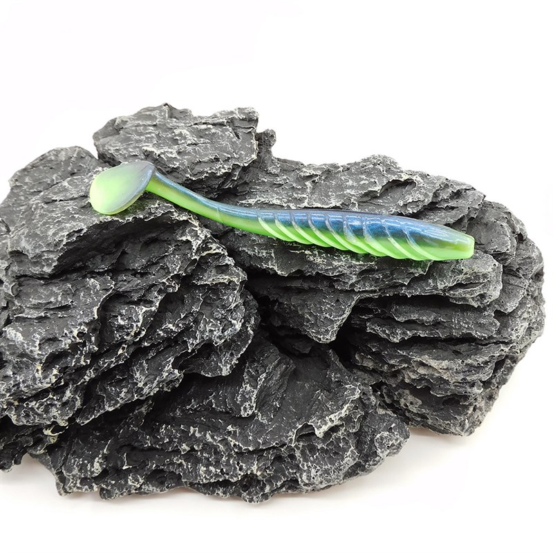 ESFISHING路亚软饵T尾软虫寸Ripple.7克条反螺纹扰流鳜鱼jig