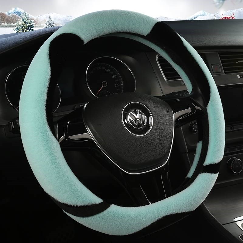 2019款大众朗逸速腾宝来探歌途岳方向盘毛绒冬季棉冬天保暖把