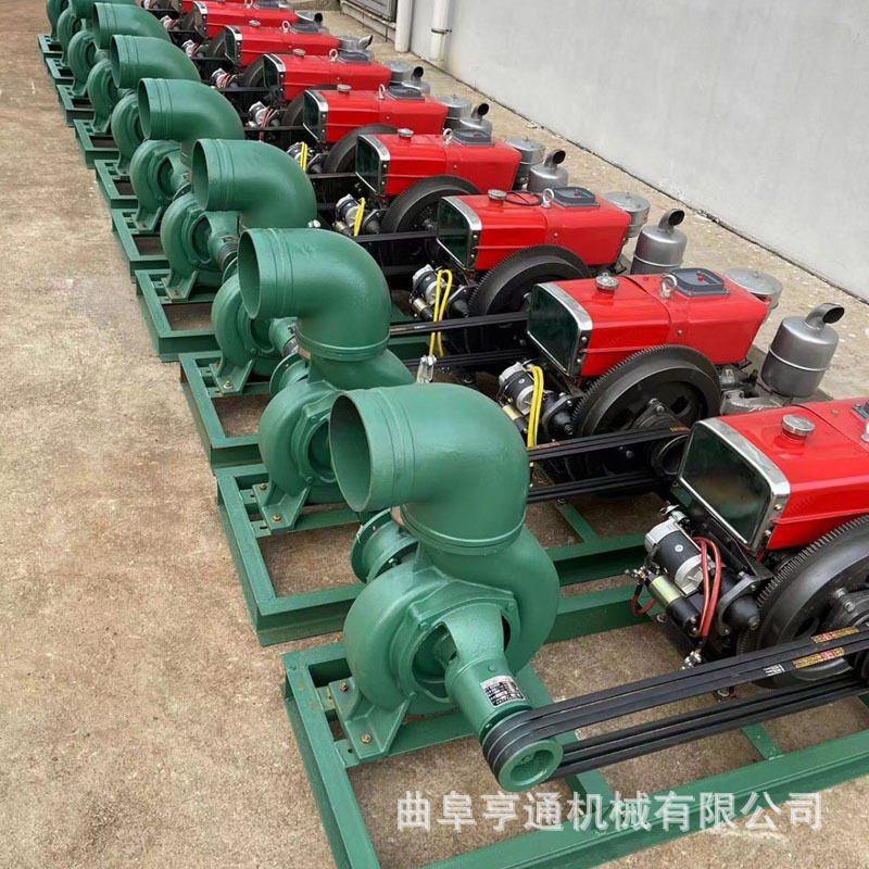 农用柴油抽水泵6寸8寸25HP移动式水泵大流量河道抽水灌溉
