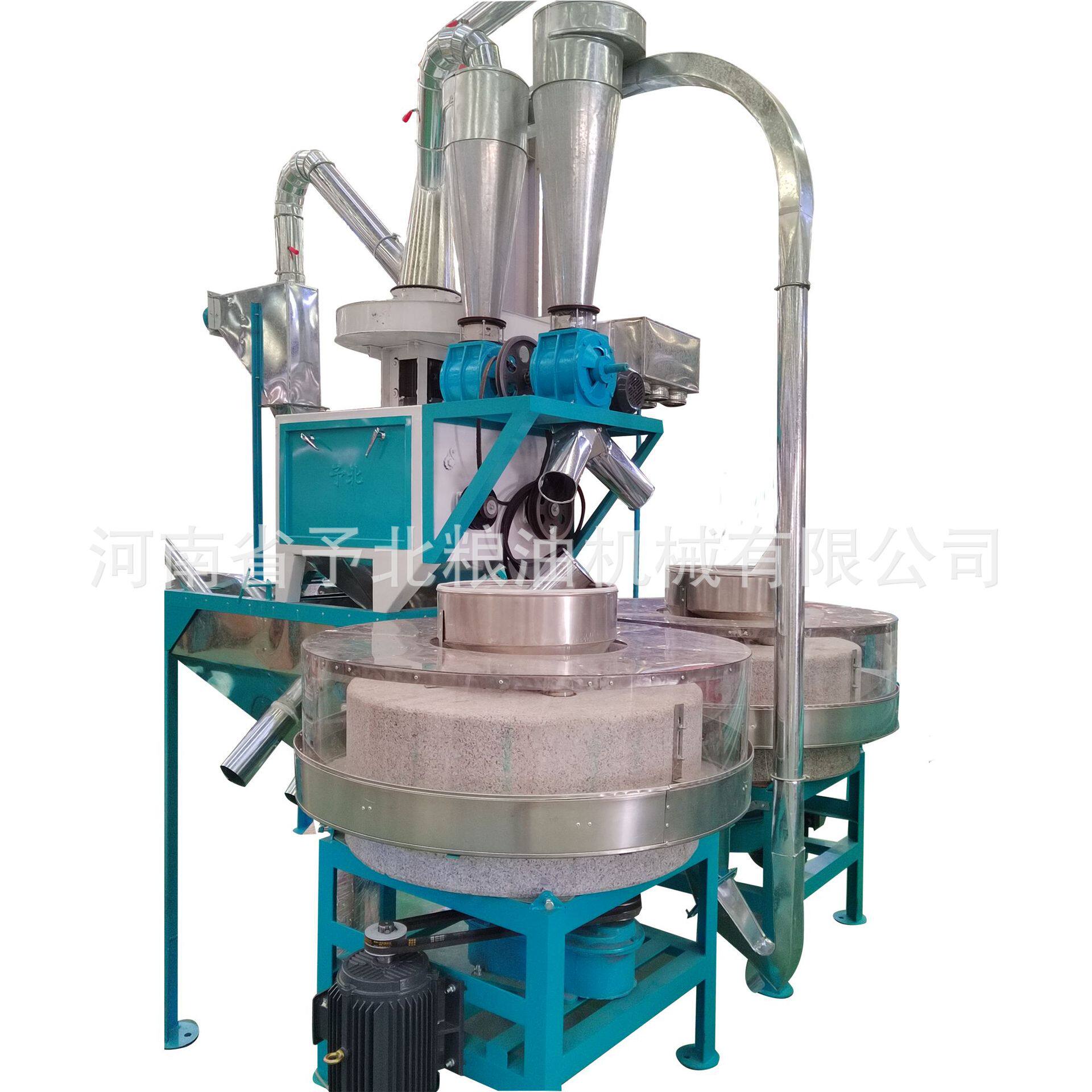 予北新款家用全自动面粉机械生产小麦打粉机磨面机定制设备厂家