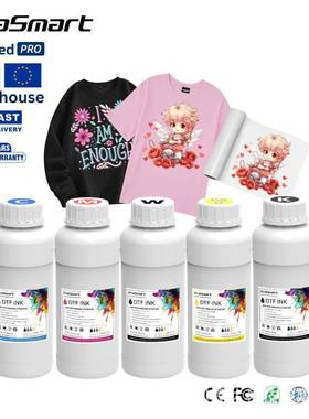 EraSmart数码柯式白墨烫画墨水T恤帽子热转印水性DTF烫画膜墨水