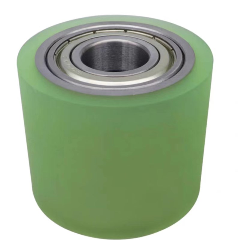 外径mm聚氨酯胶轮胶辊无动力滚筒轴承耐磨定制包胶滚轮PU