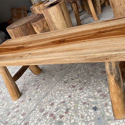 香樟木长凳实木板凳民宿原木餐桌长条矮凳原生态家用简约喝茶