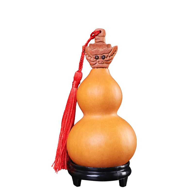 养剑葫芦摆件天然精品剑来姜壶小手捻开口手把件桃木剑挂件工艺品