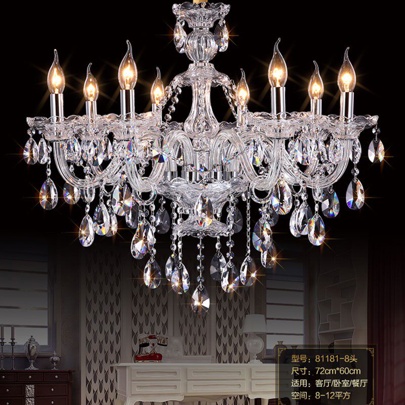 客厅水晶吊灯欧式奢华大气家用温馨卧室灯饰别墅大厅书房餐厅灯具