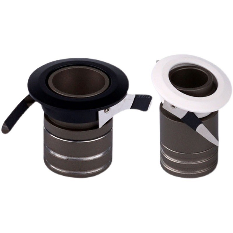 黑色小角度led聚光小射灯5度洗墙灯1W3W5W开孔3.5公分mm厘米cm