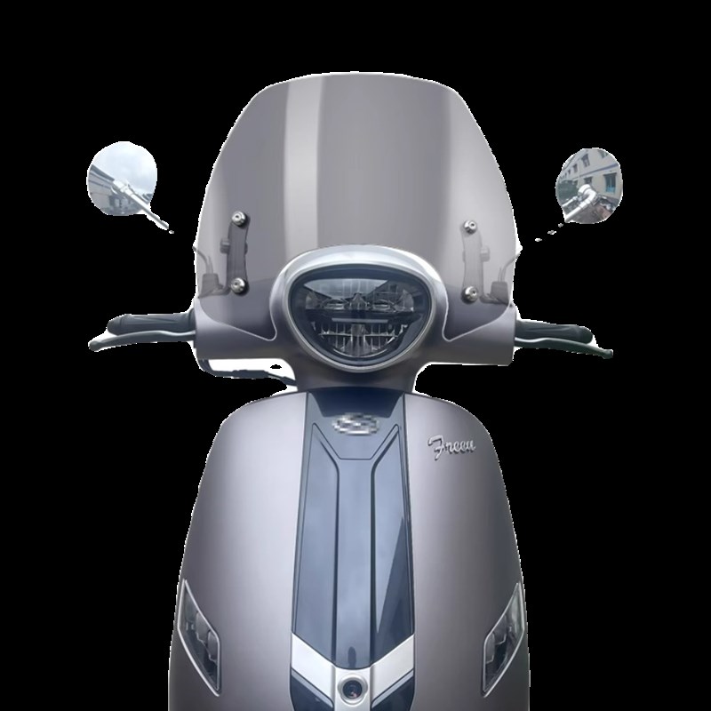 适用轻骑晓胜奥罗拉1改装挡风玻璃复古踏板前挡风风挡玻璃