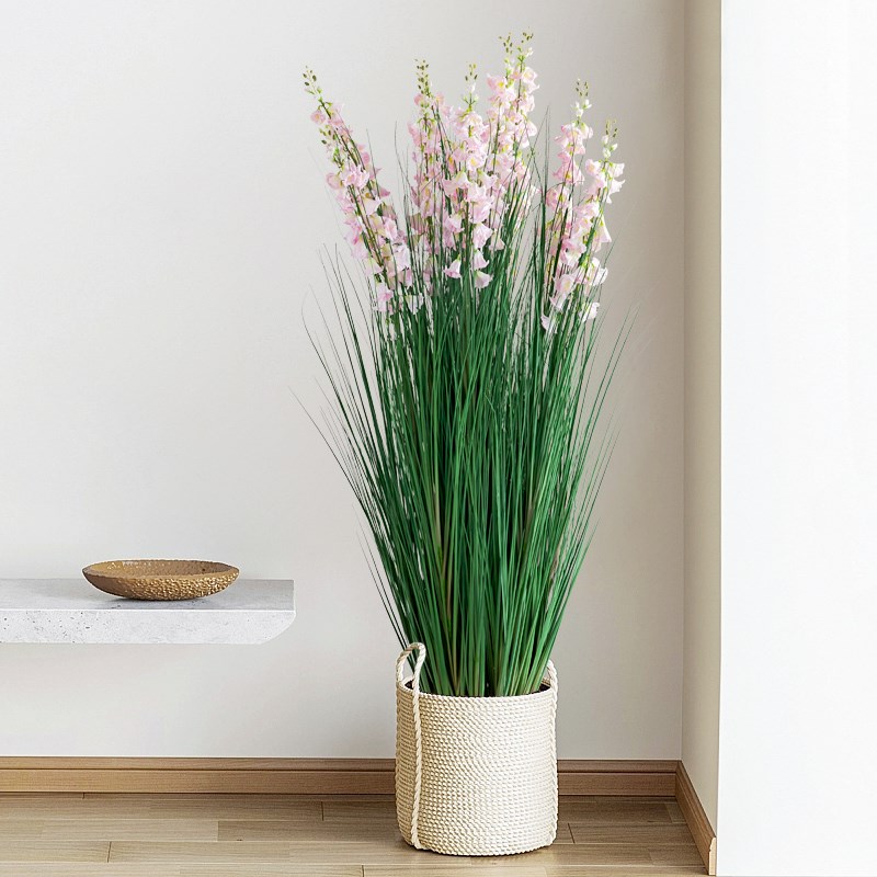 仿生植物风铃花盆栽室内橱窗设计造景仿真绿植田园风装饰盆景摆件