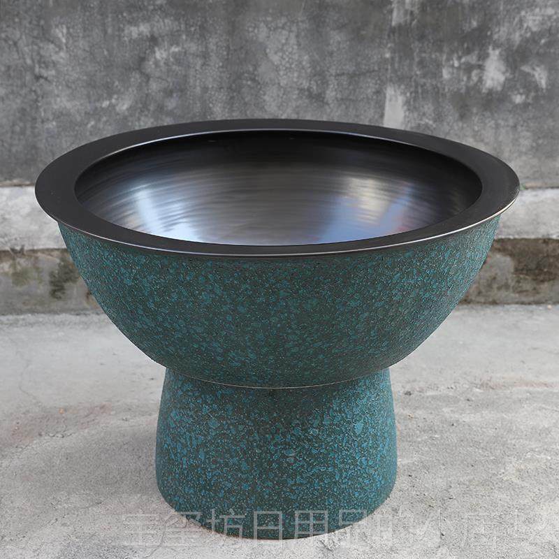 高档石景德镇陶瓷鱼缸落地立柱式客厅特大水乌盆龟缸睡莲碗吸莲盆,宠物/宠物食品及用品,底柜/落地缸,淘宝优惠券,粉丝福利购,淘宝优惠卷