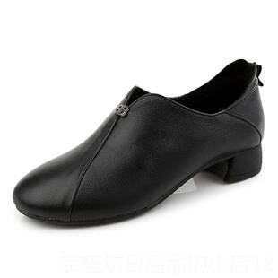 高档软底软面 面妈皮妈鞋真皮季女鞋白色平白跟色单鞋平底休春闲