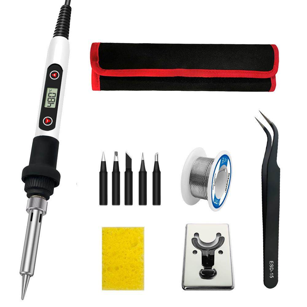 LS-80W数显恒温可调电烙铁电子维修工具焊锡焊接电焊笔家用套装