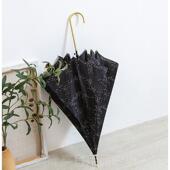 正品 日本客风供面料无黑胶抗直UV超轻长柄晴雨伞金色遮阳防防细晒